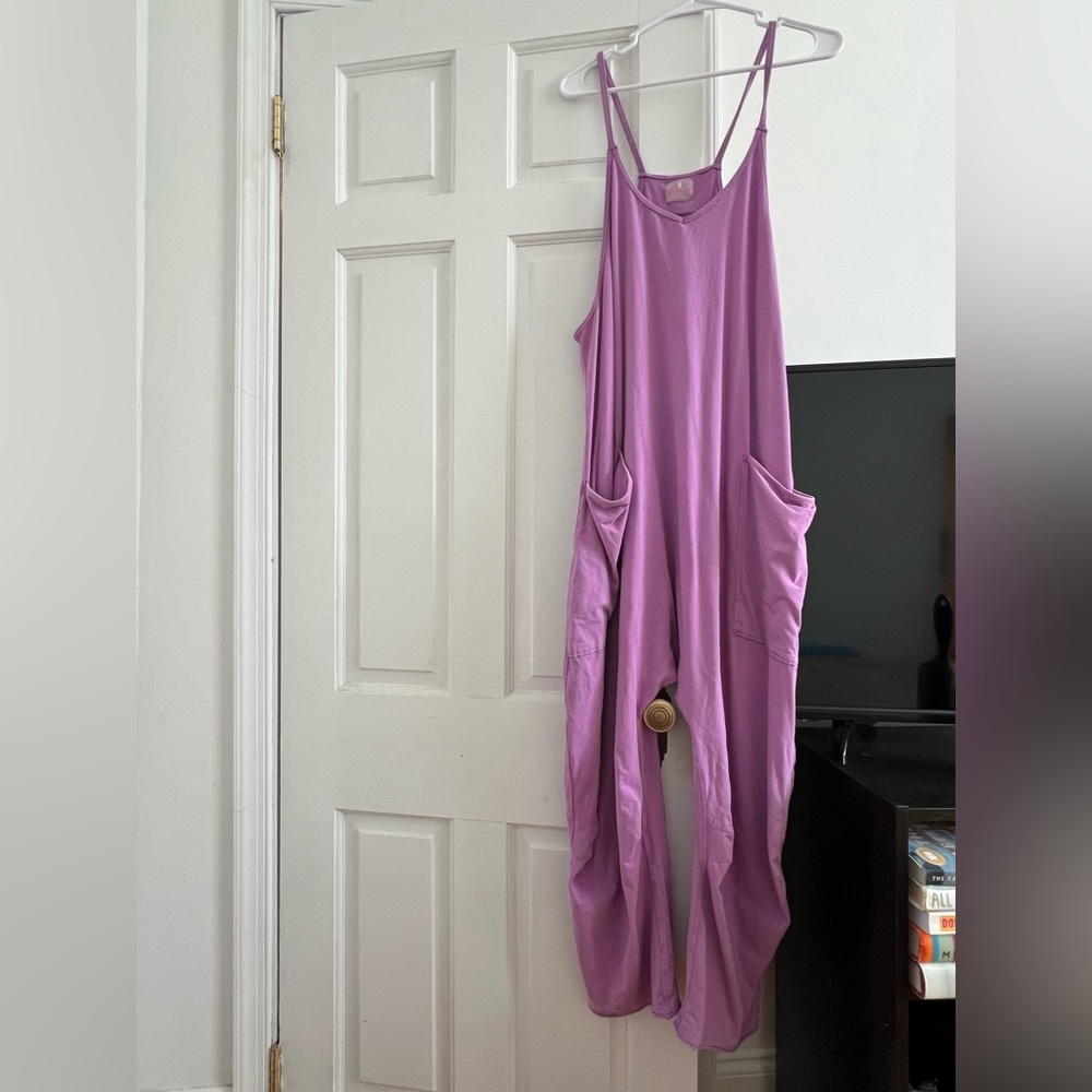 Free People Movement Hot Shot Onesie, Purple, Large, EUC